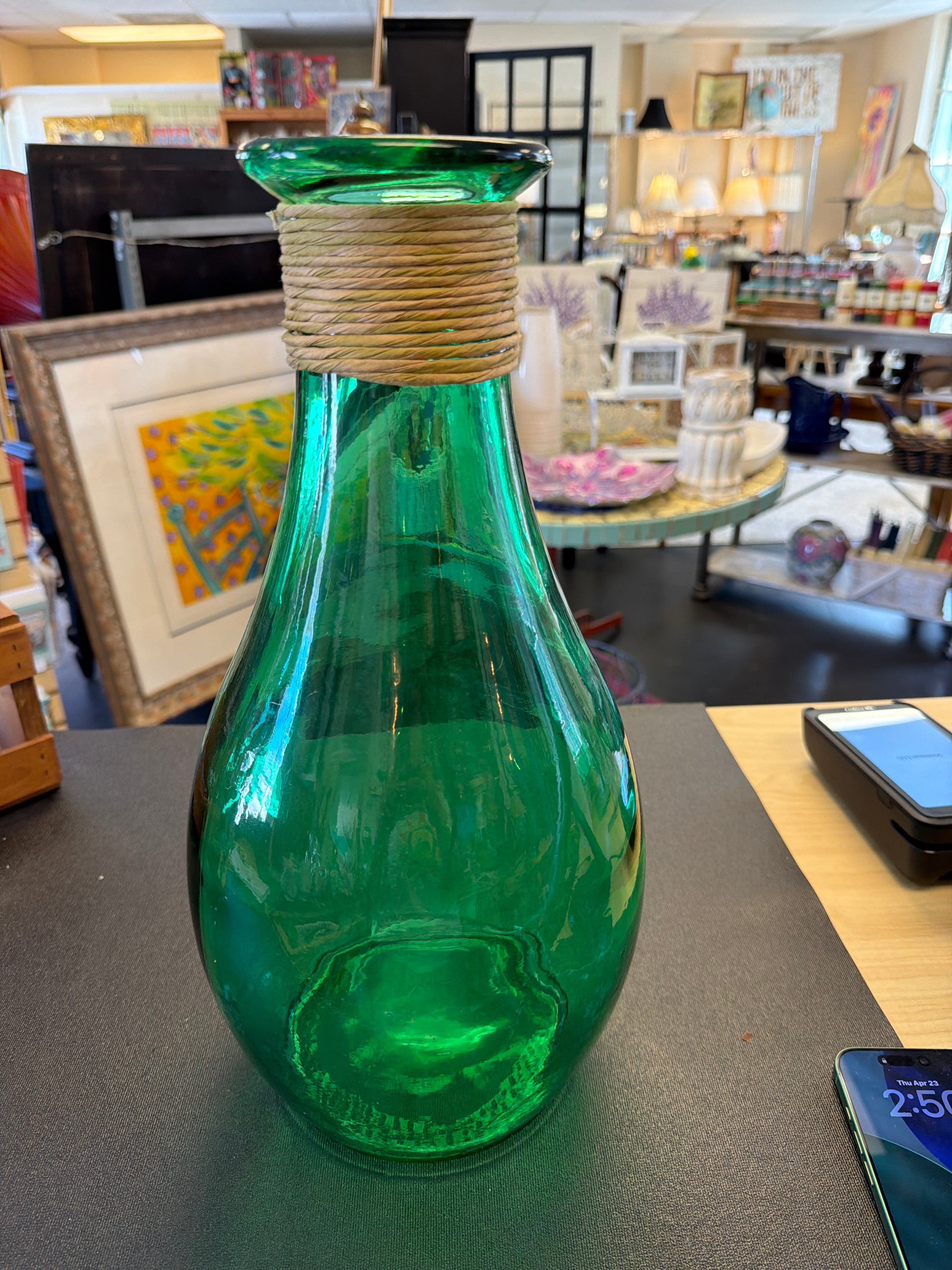 Spanish Green vase