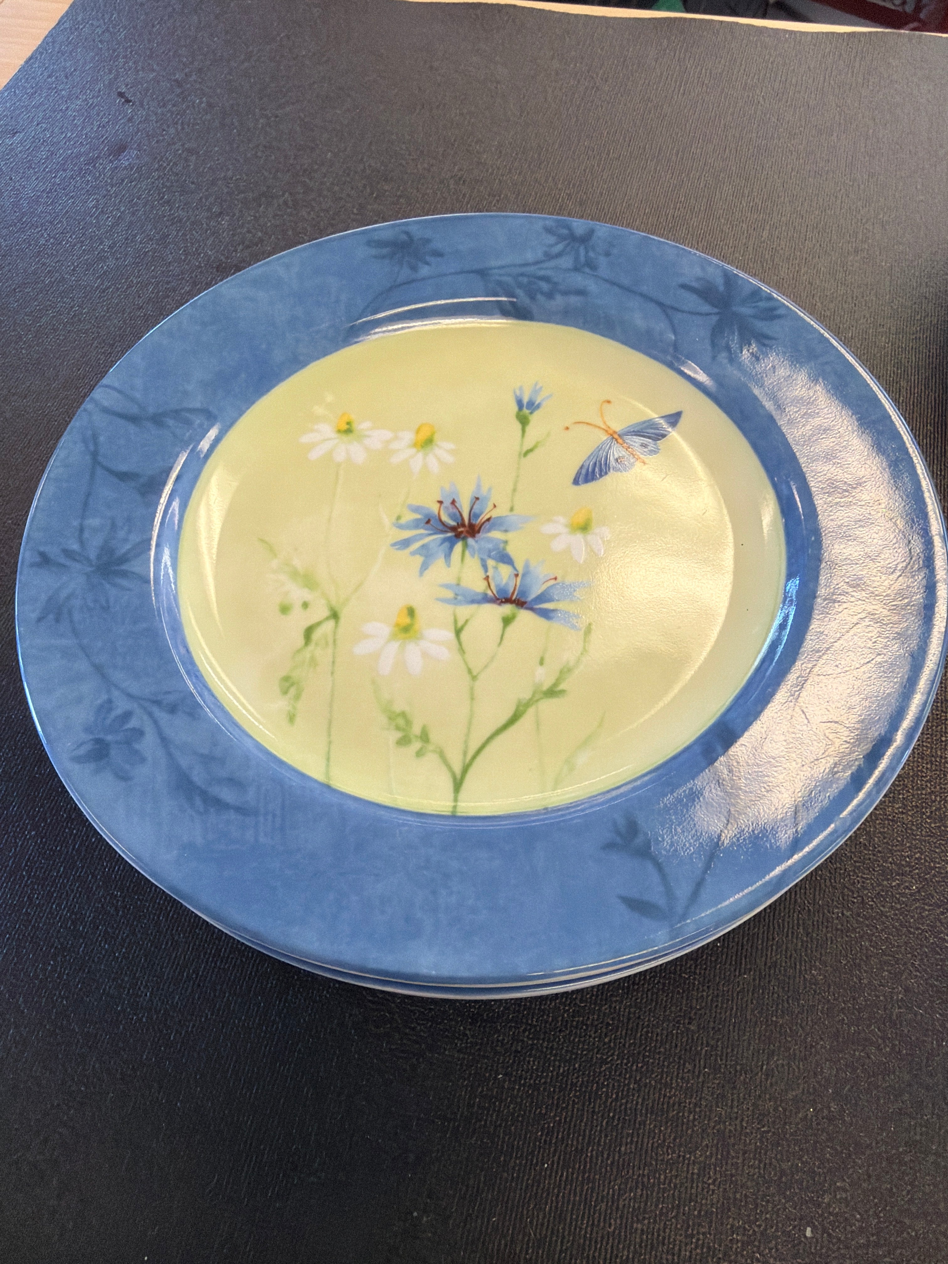 Coventry "Blue Butterfly" salad plate