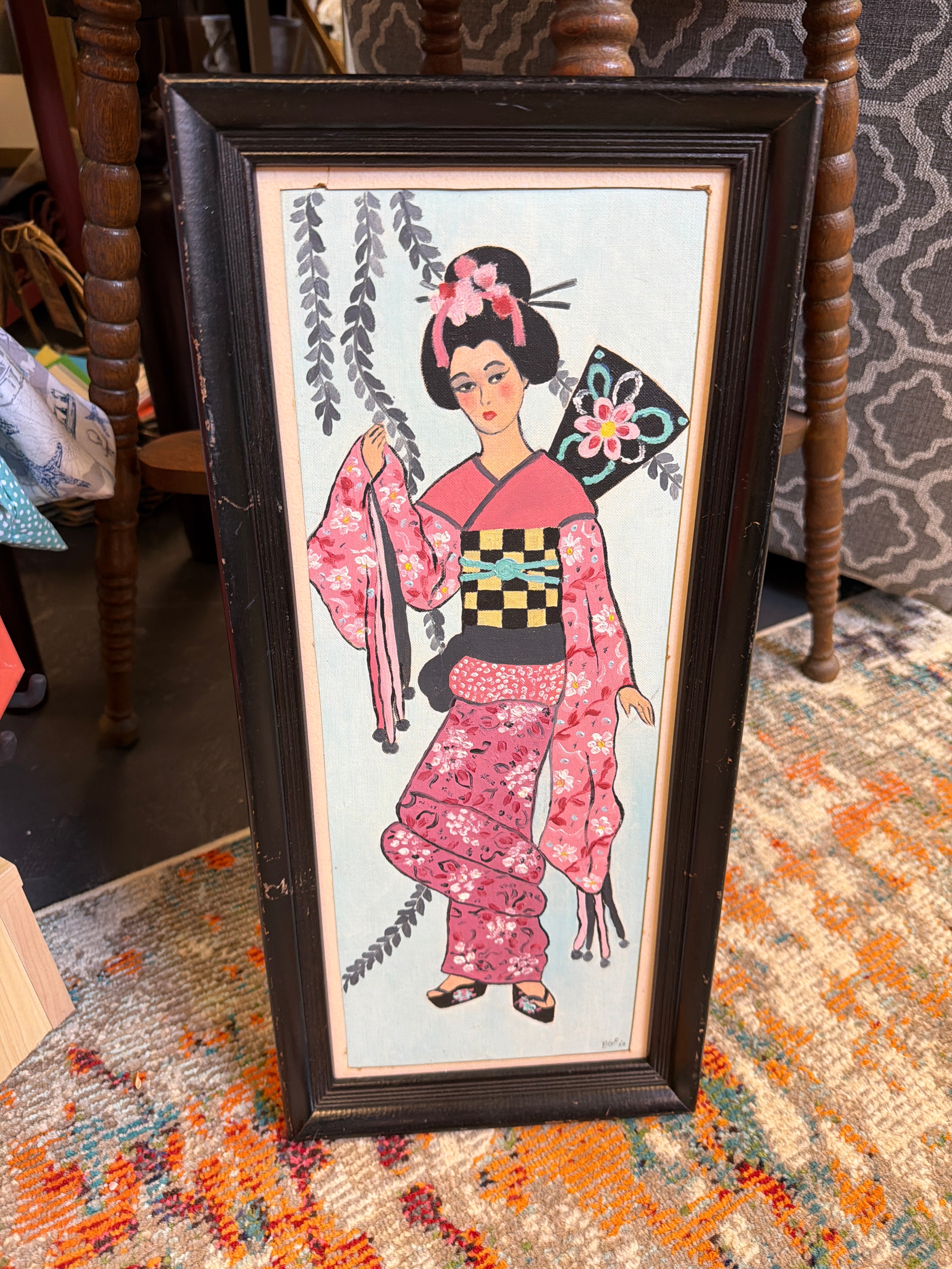 Woman in Kimono- Oil on canvas- BGF 1959