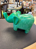African Soapstone Carved Elephant