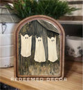 Arch Top Ghost Laundry Framed Art   : 6x8"