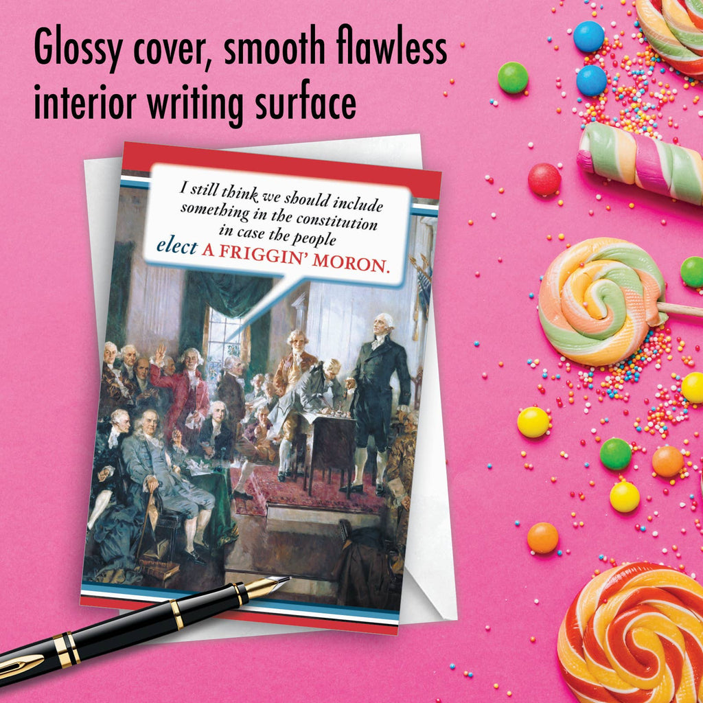 (1 Card) Constitution - Funny Birthday Greeting Card