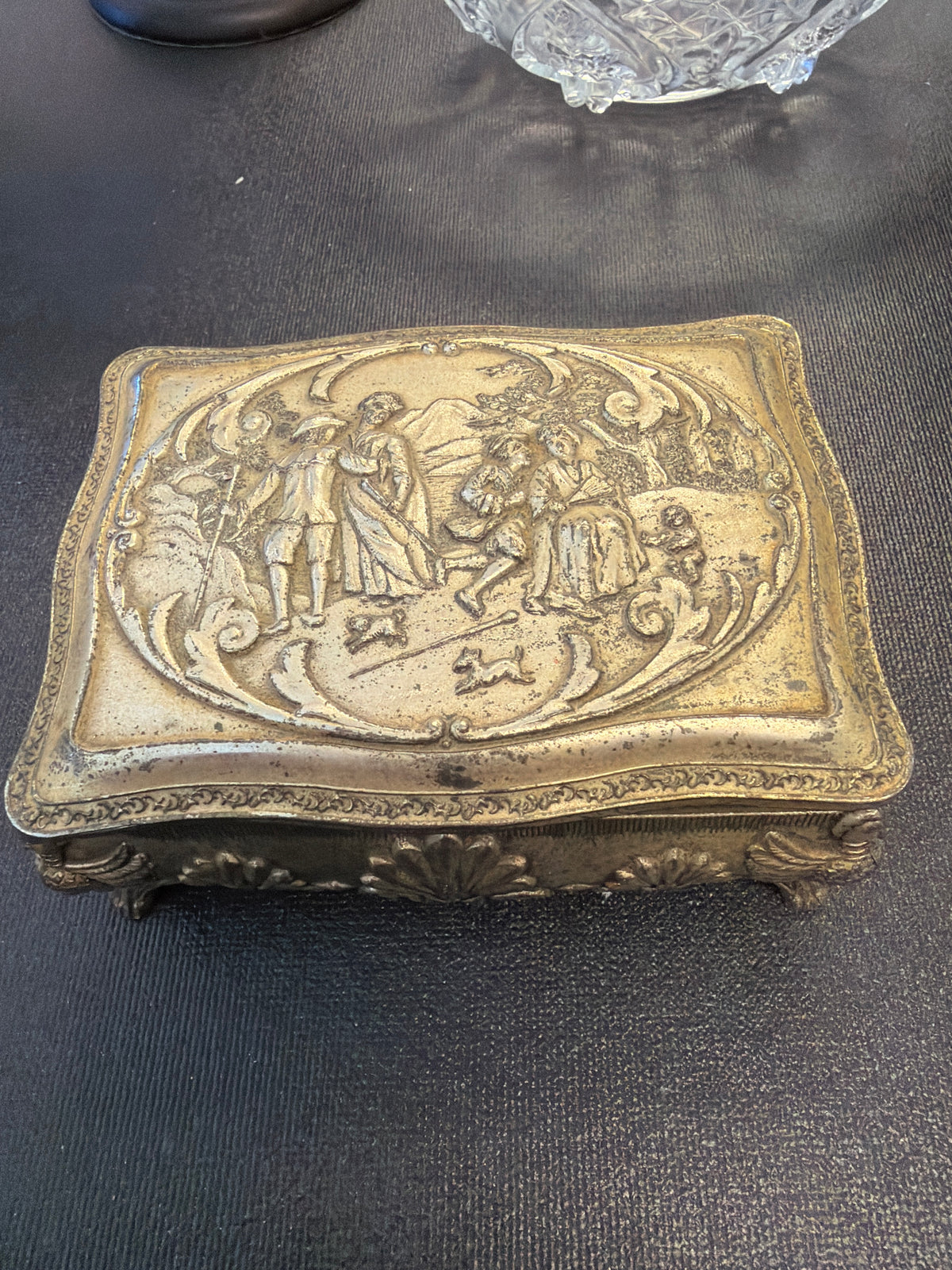 Silver Casket Trinket Box