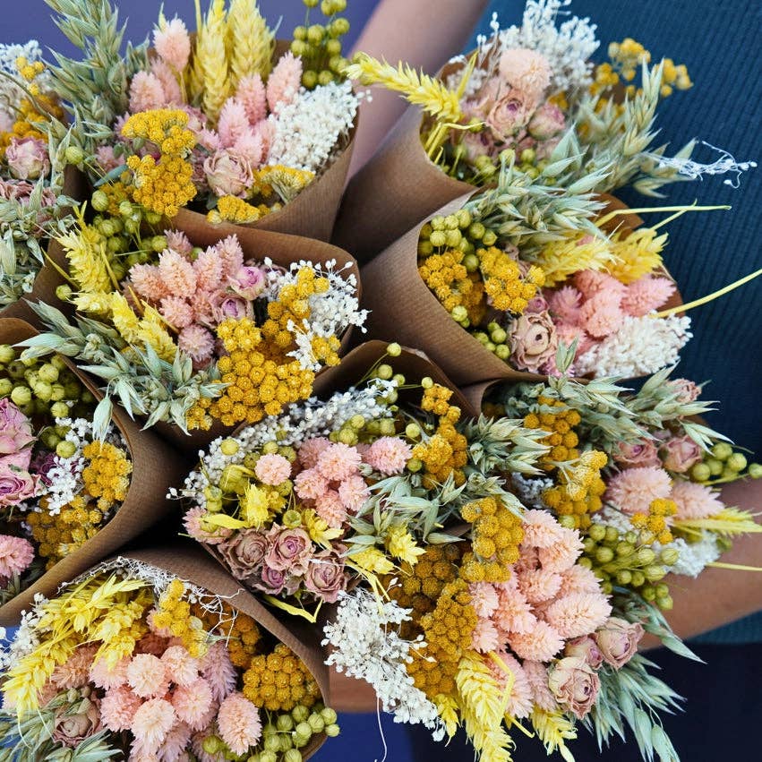 Pink Lemonade Dried Bouquet | Summer Home Decor
