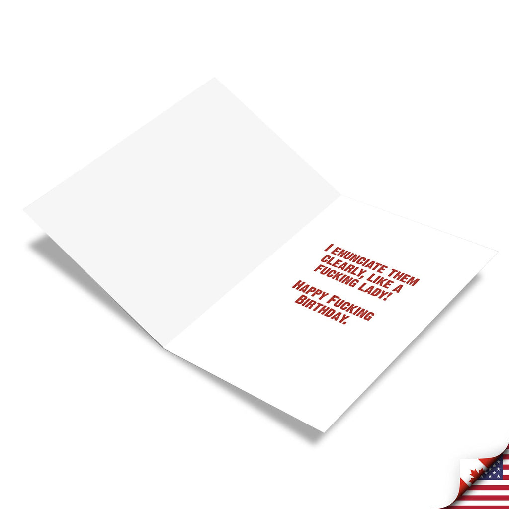 Birthday Card - Spew Profanities