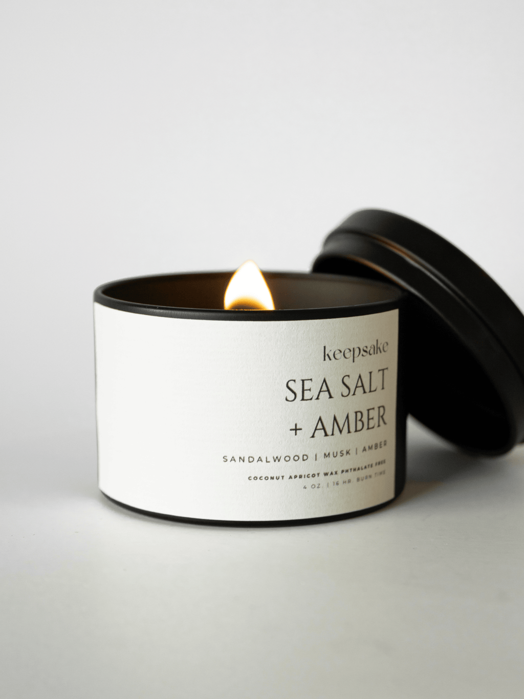 4 oz. Travel Candle - Sea Salt + Amber