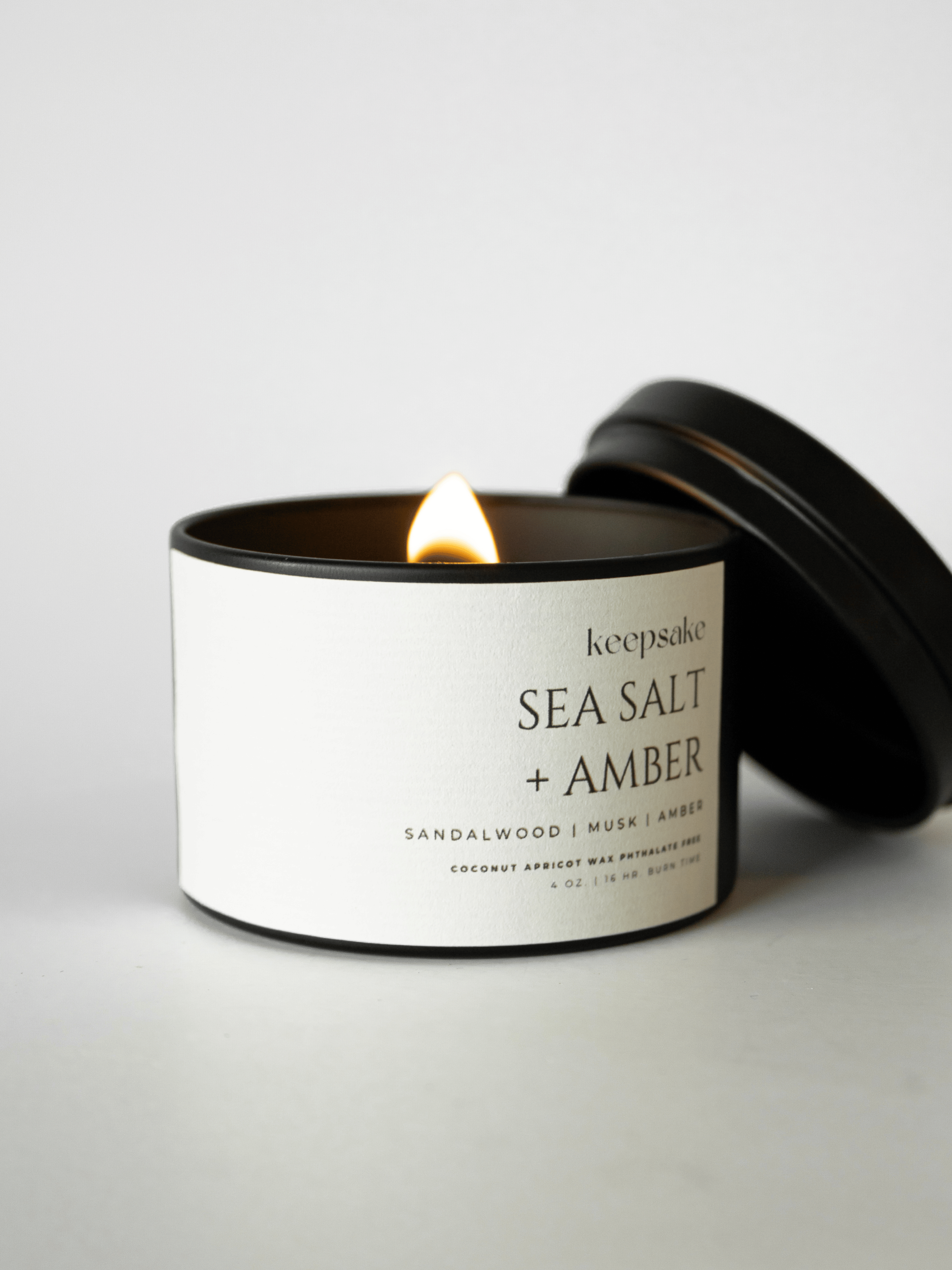 4 oz. Travel Candle - Sea Salt + Amber