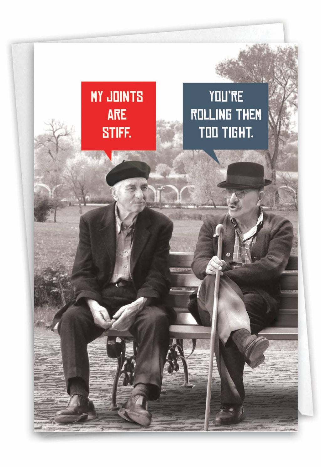 Birthday Card -  Unlit Men Stiff Joints