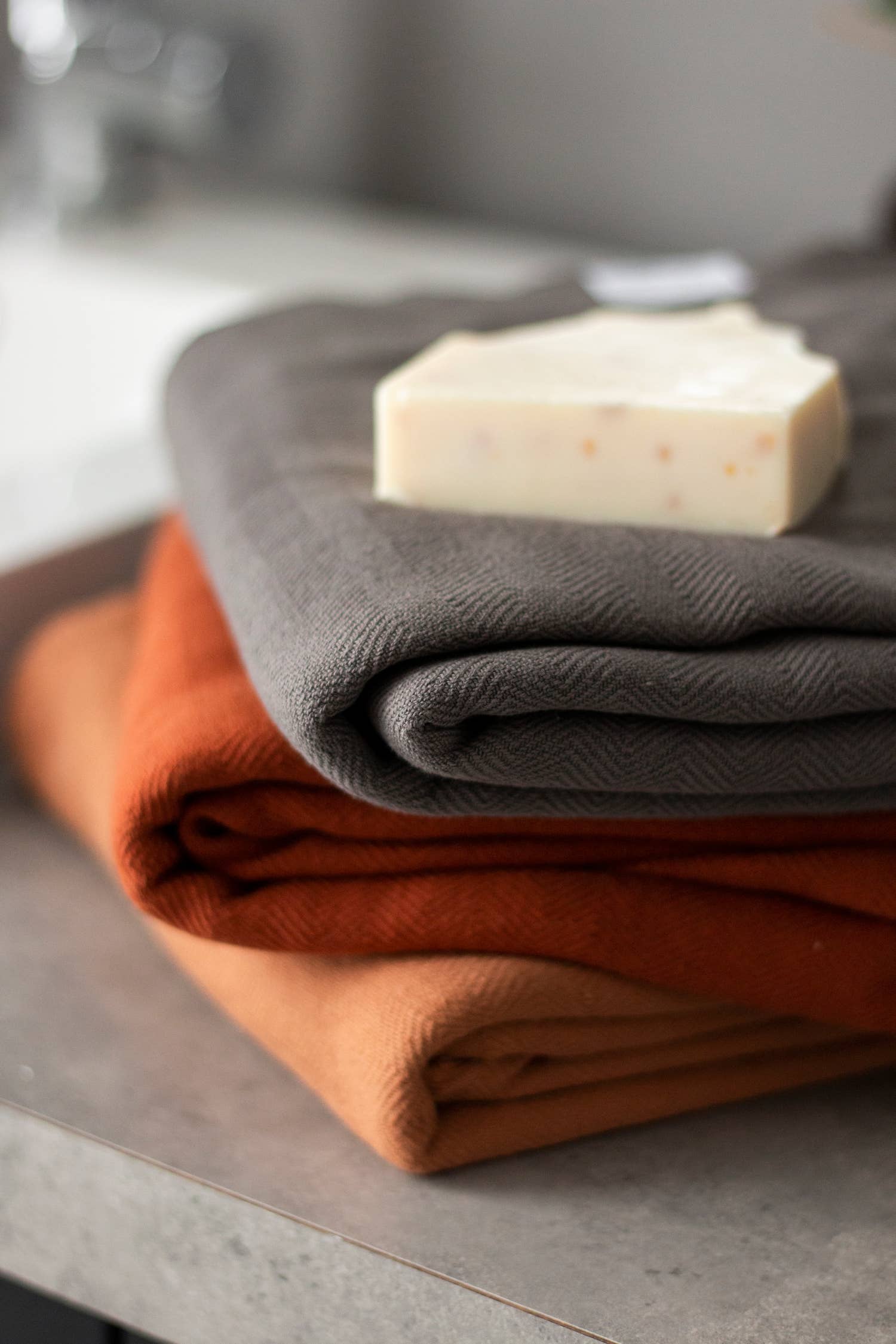 Hand Towel: Willow Stripe