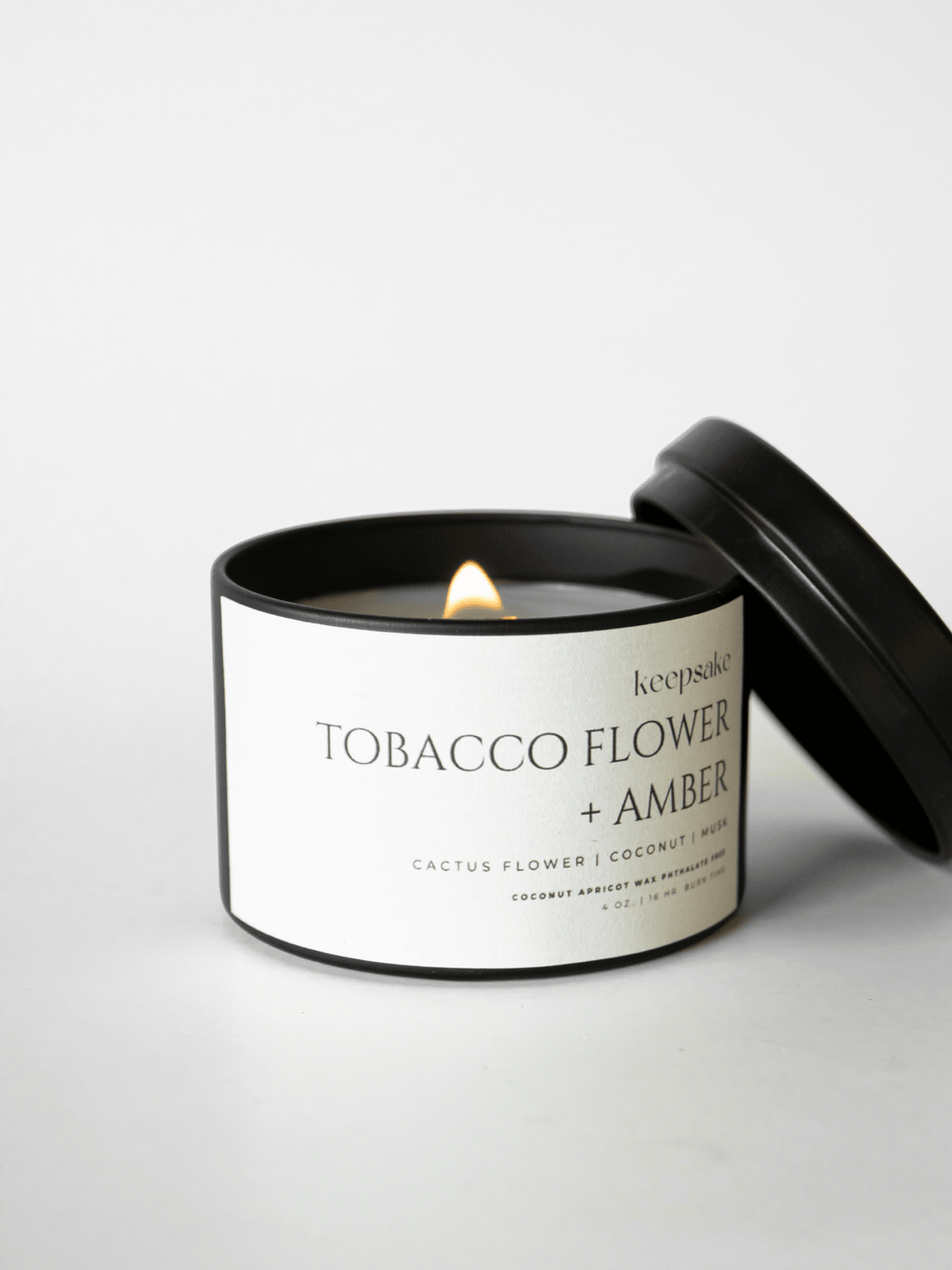 4 oz. Travel Candle - Tobacco Flower + Amber