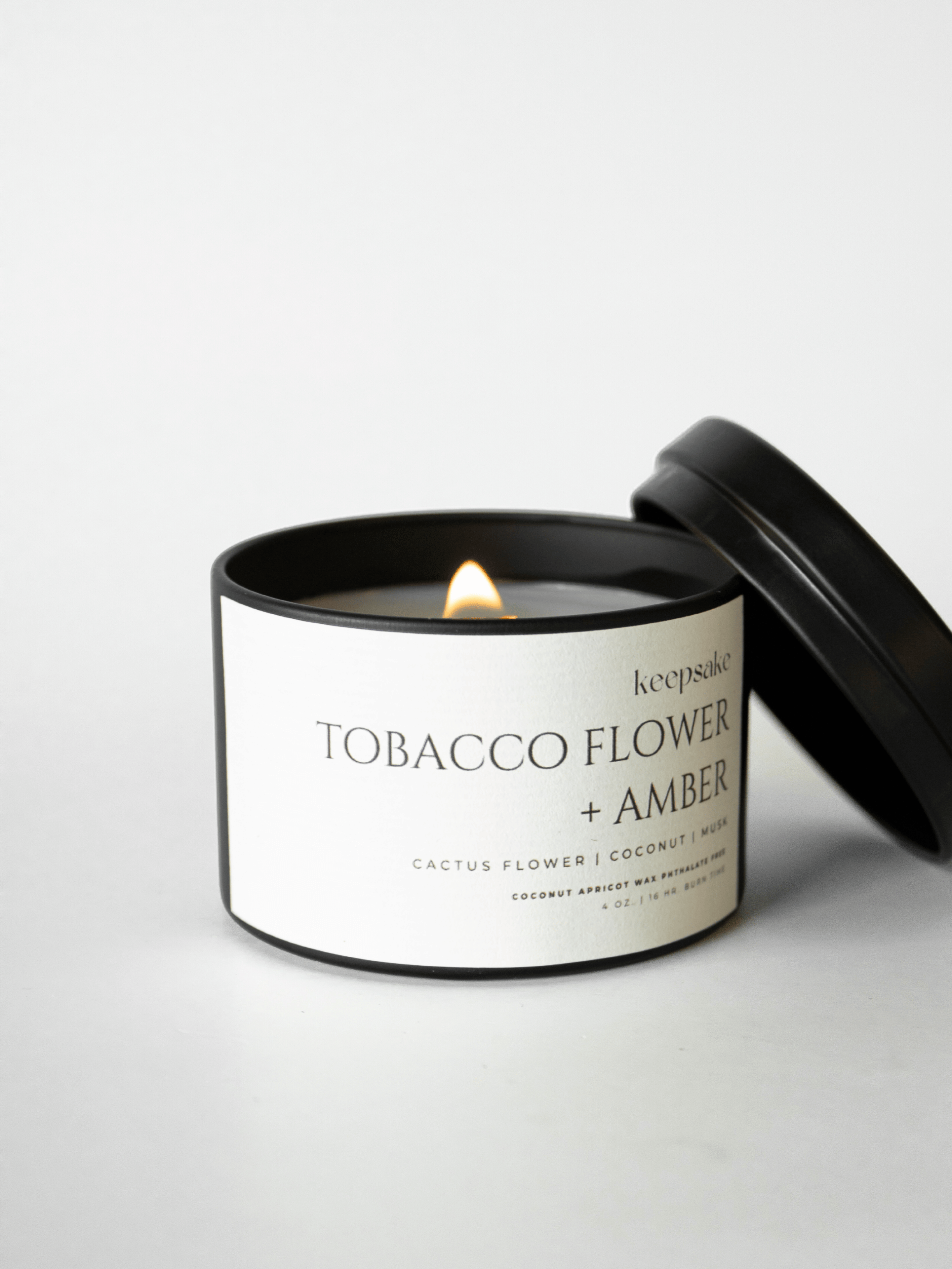 4 oz. Travel Candle - Tobacco Flower + Amber