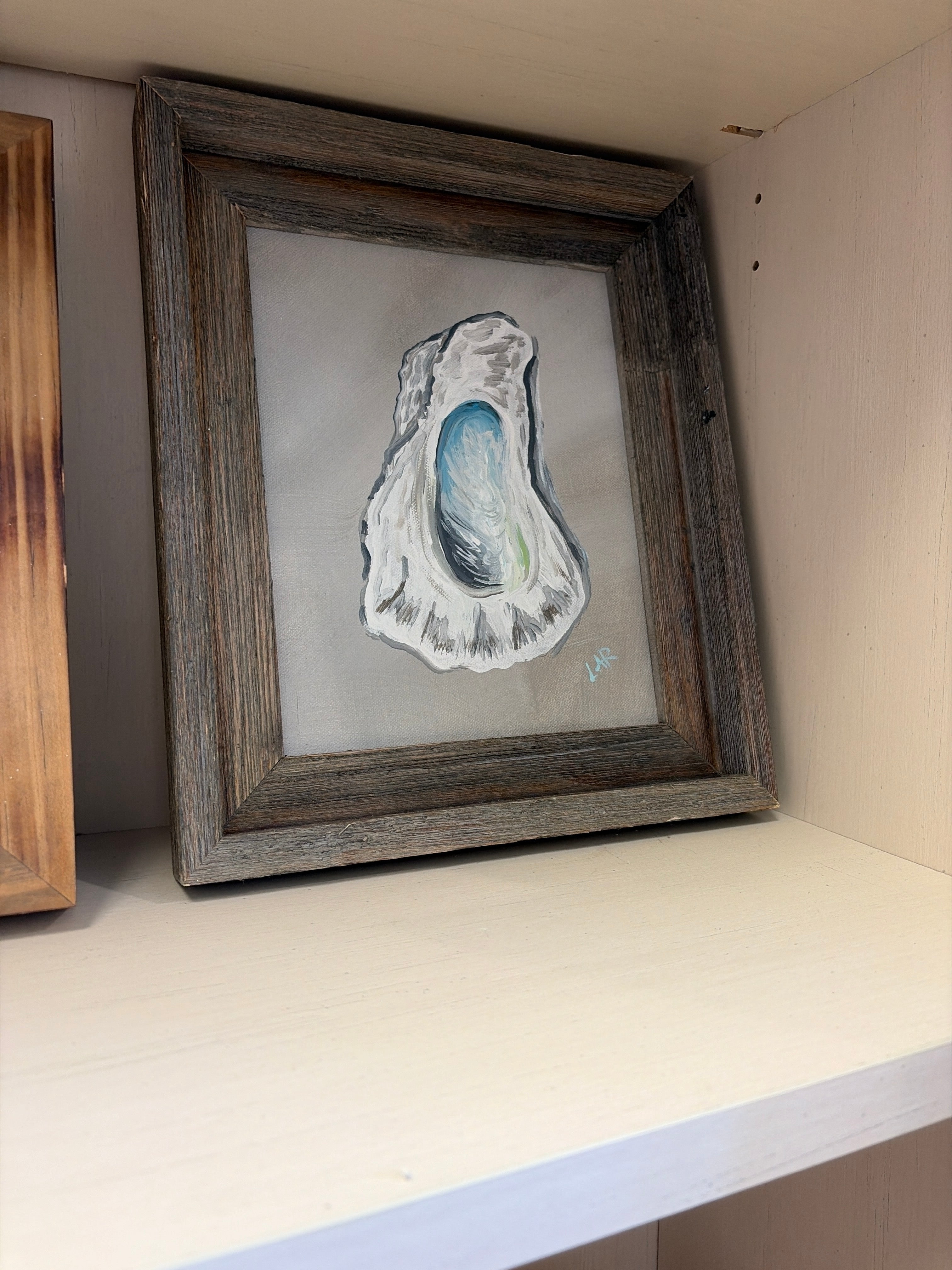 Coastal Art - small grey frame