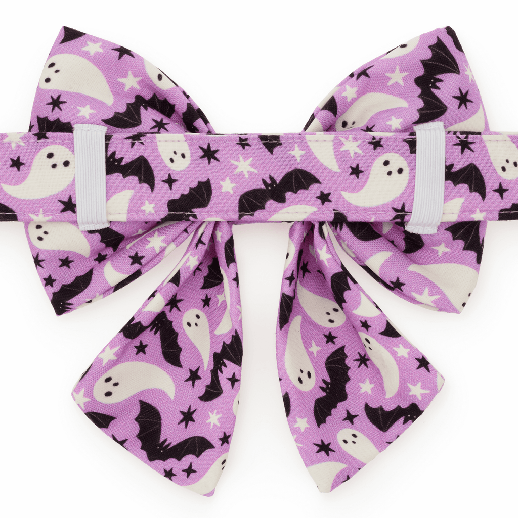 Spooky Season Glow-in-the-Dark Lady Dog Bow: Large