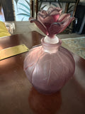 Vintage Frosted Purple Perfume Bottle