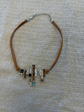 Swarovski geometric pendant necklace