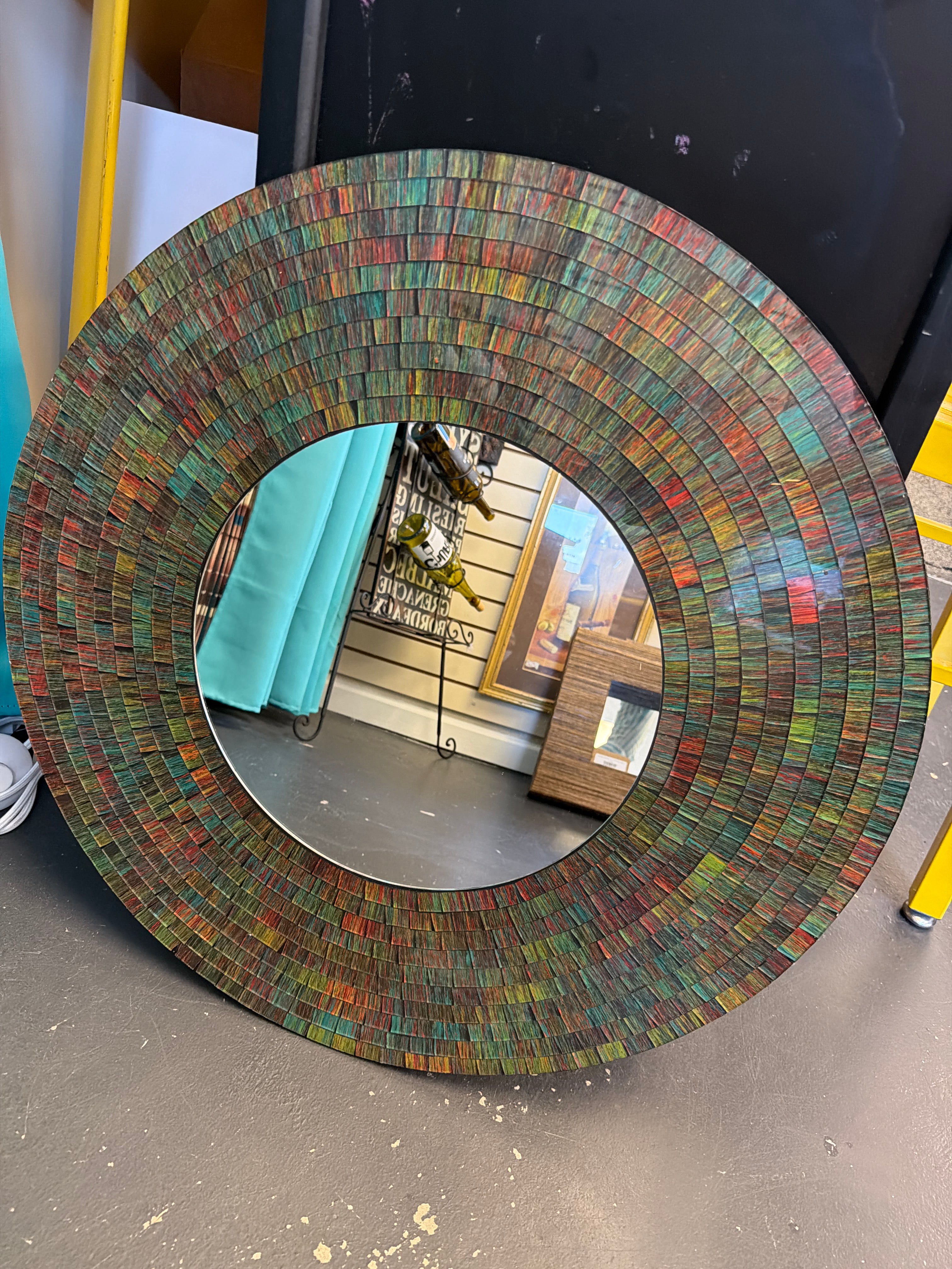 Aqua Mosaic Mirror