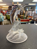 Cristal d'Arques dolphin figurine