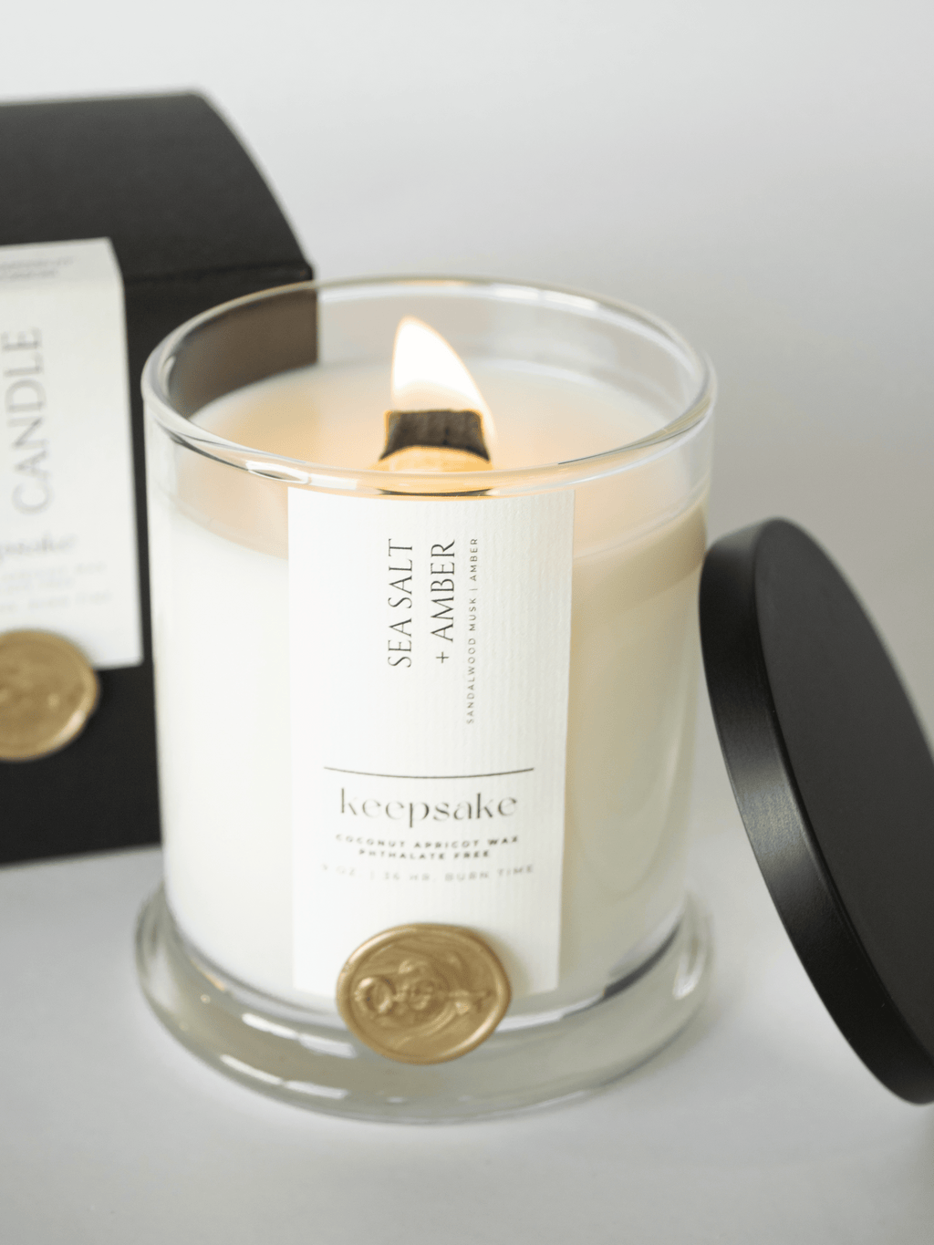9 oz. Luxury Candle - Sea Salt + Amber