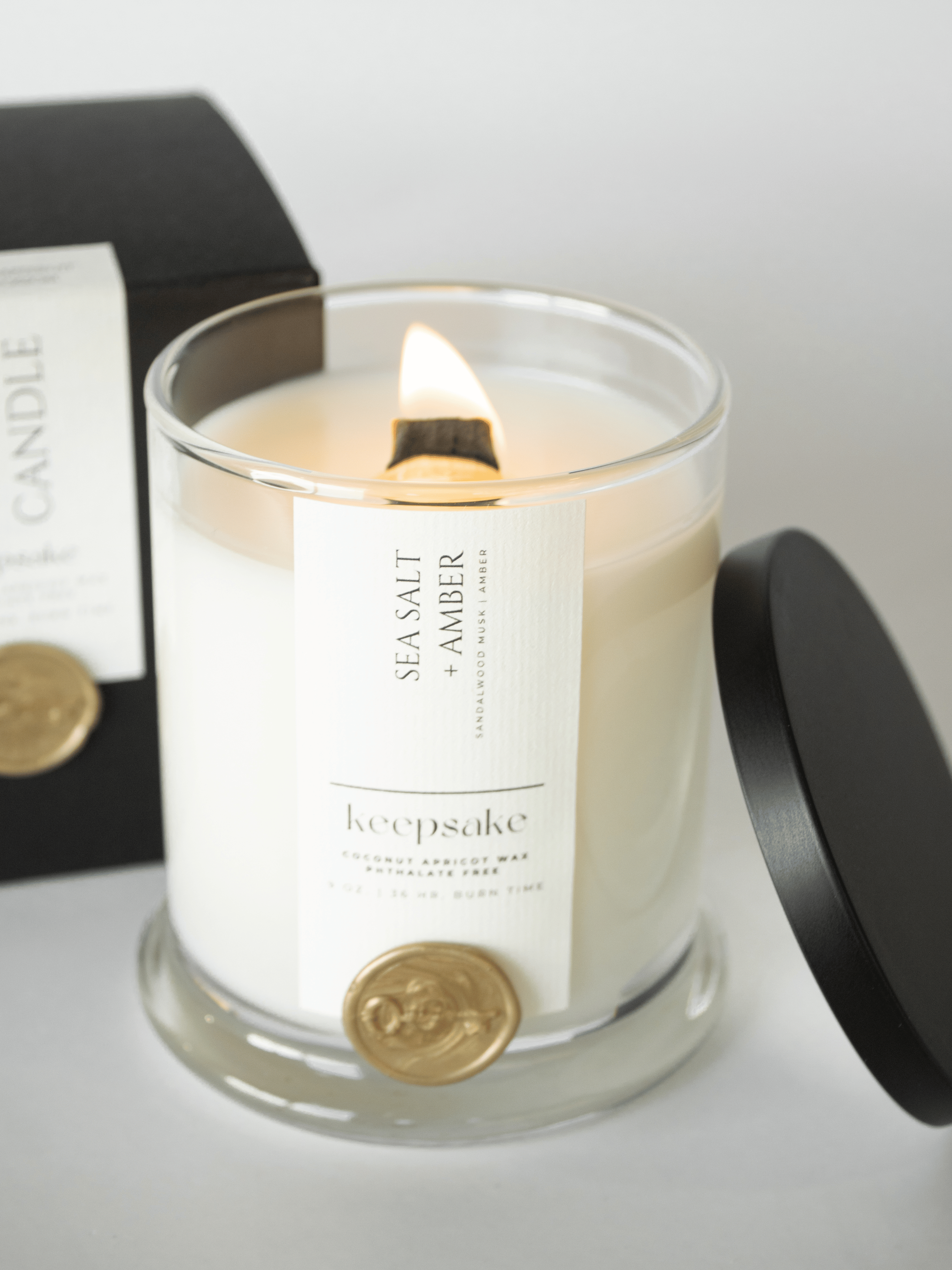 9 oz. Luxury Candle - Sea Salt + Amber
