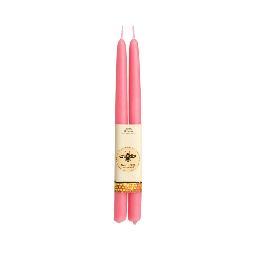 Taper Candles – 100% Pure Beeswax – Hand-Dipped: Lilac / Standard (12" x 7/8")