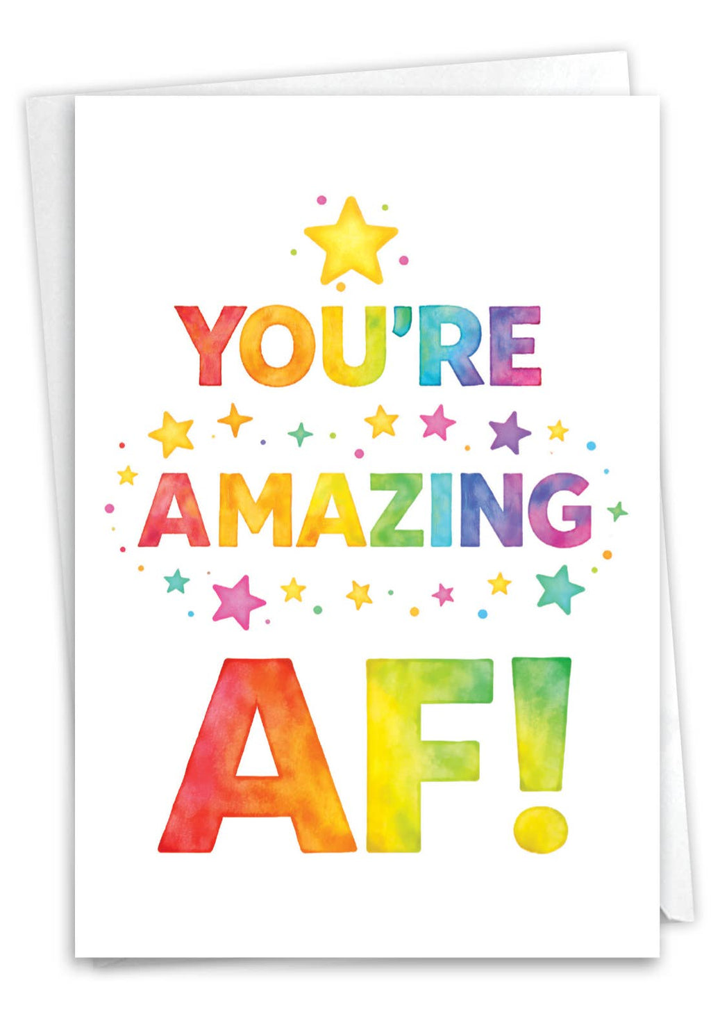 Everyday Greeting Card - Amazing Watercolor Wishes (1 Card)