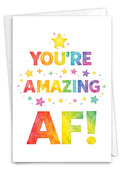 Everyday Greeting Card - Amazing Watercolor Wishes (1 Card)