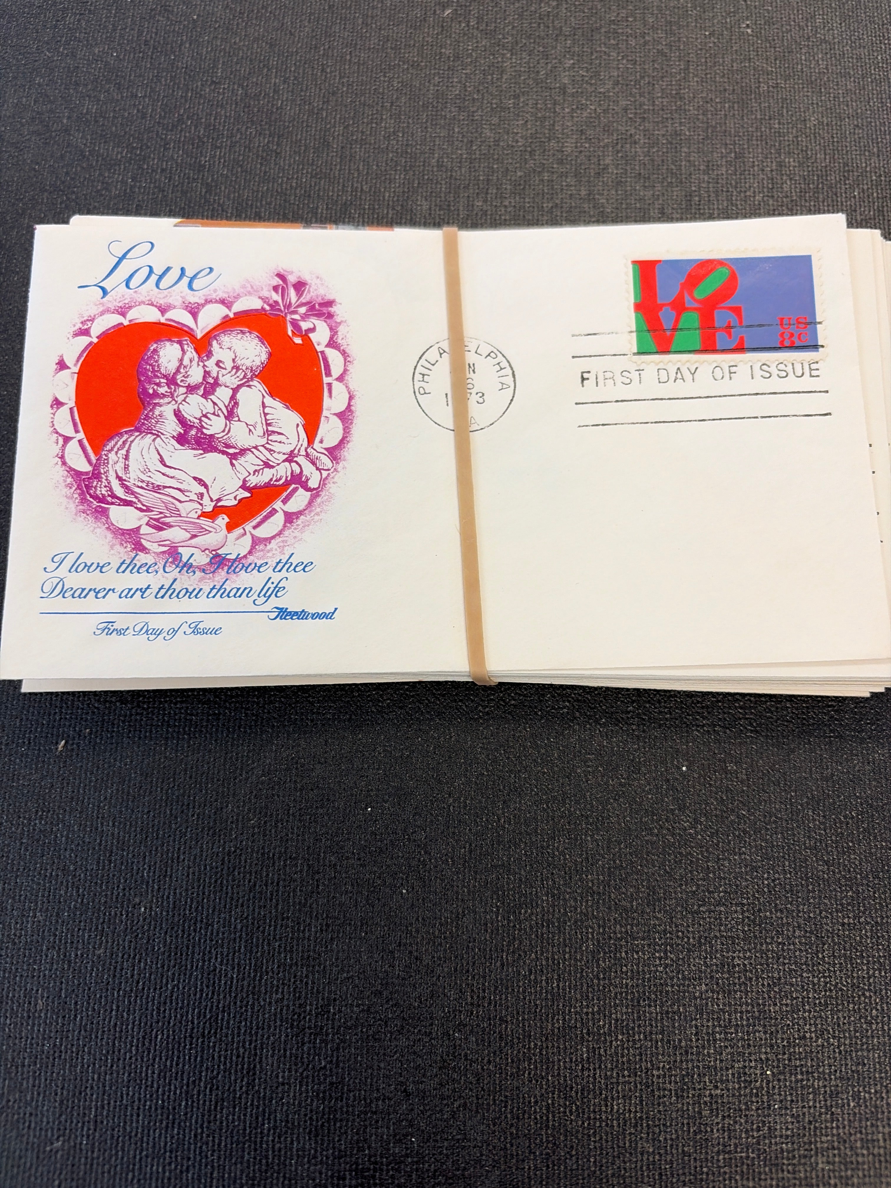 Letters to others first edition stamps, and envelopes
