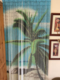 Bamboo palm curtain