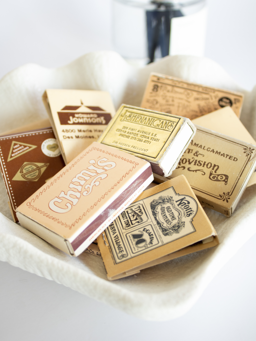 Vintage Matchbooks: Red