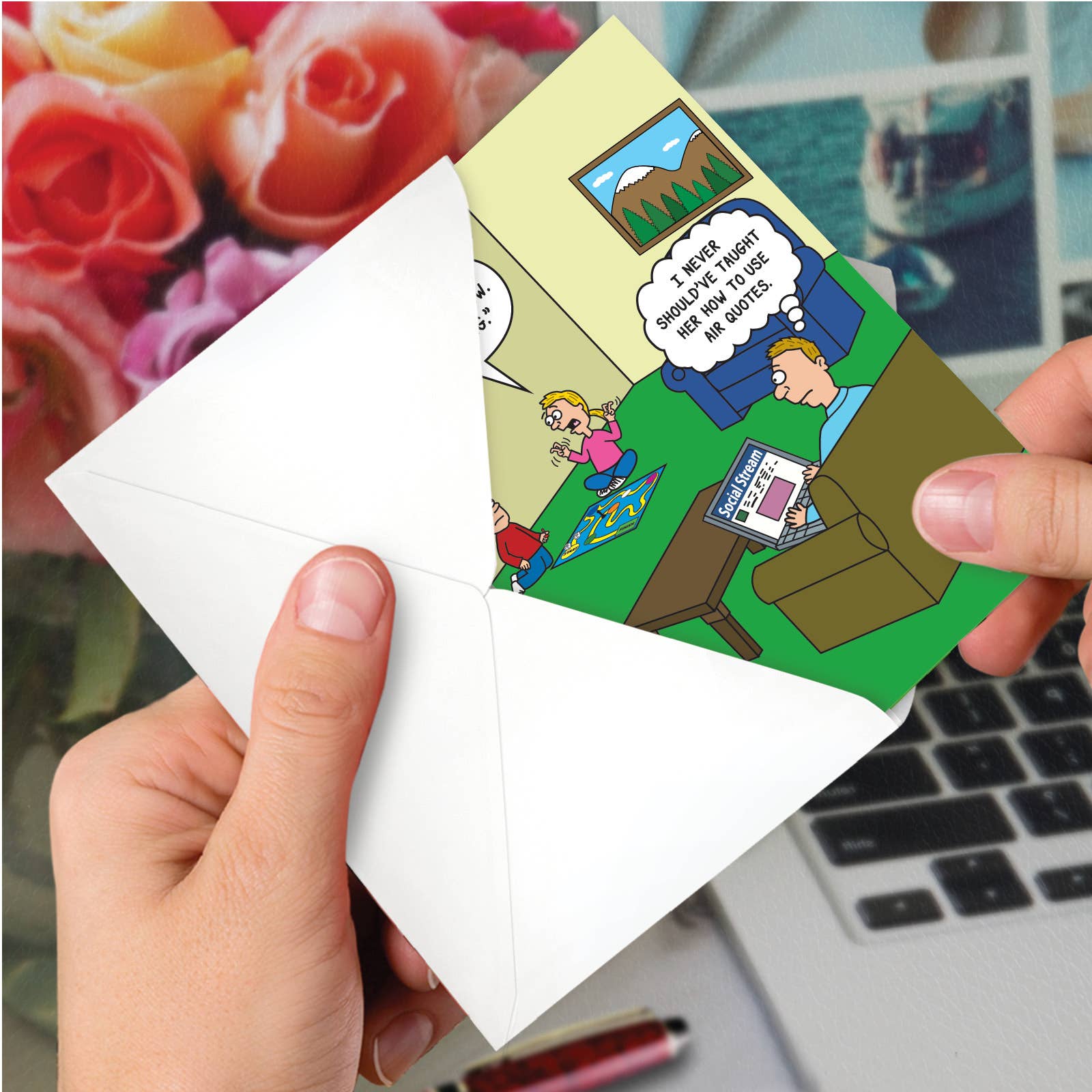 Father's Day Greeting Card - Working Daddy