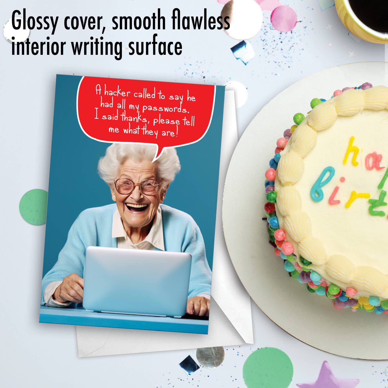 1 Funny Birthday Greeting Card - Hacker - NobleWorks