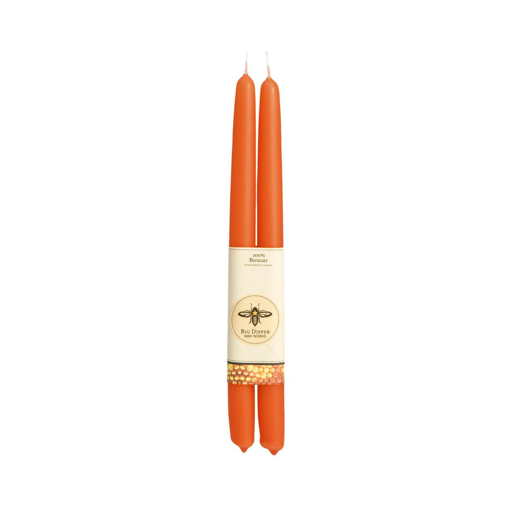 Taper Candles – 100% Pure Beeswax – Hand-Dipped: Natural / Standard (12" x 7/8")