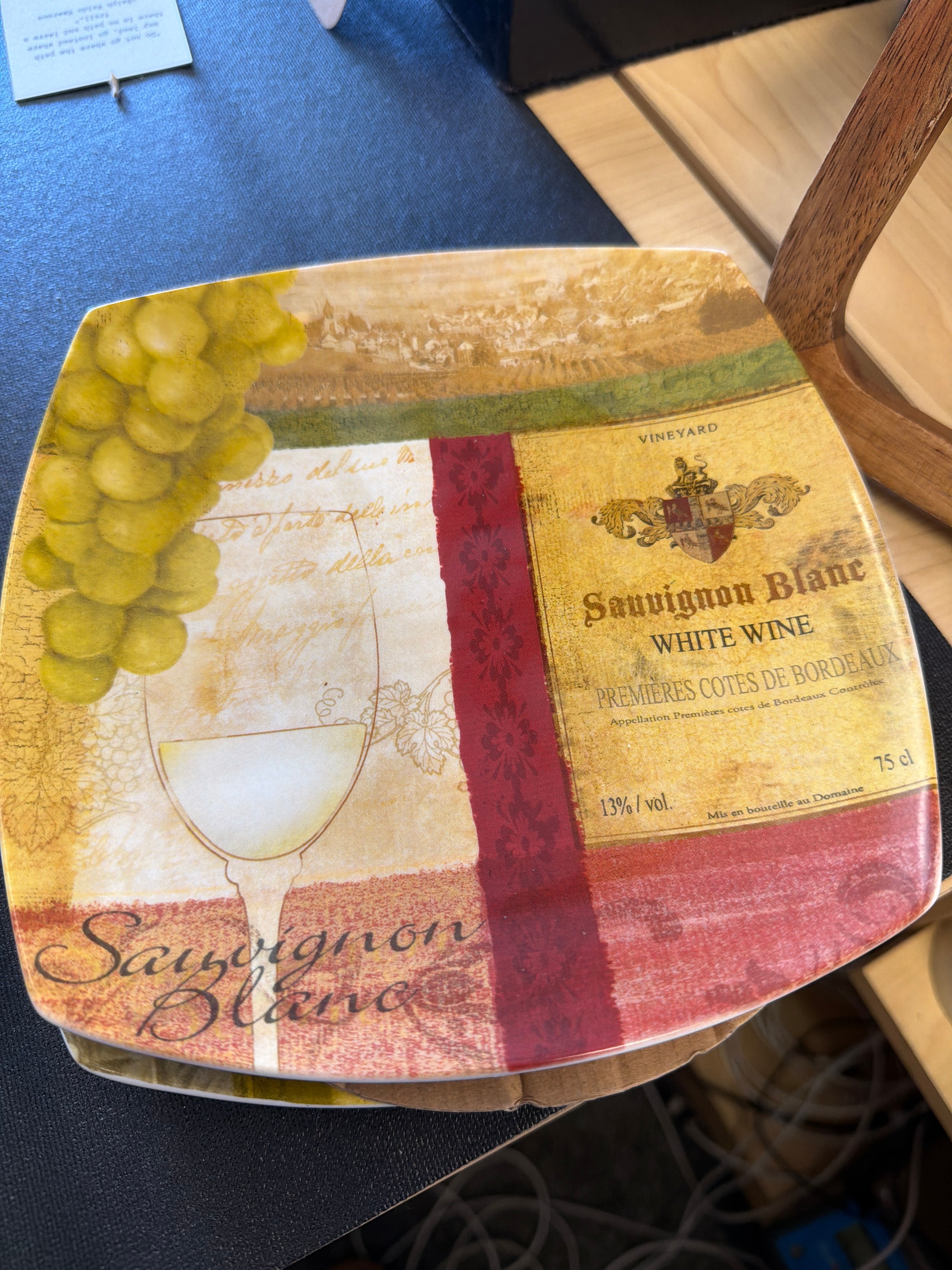 (4) Wine Plates
