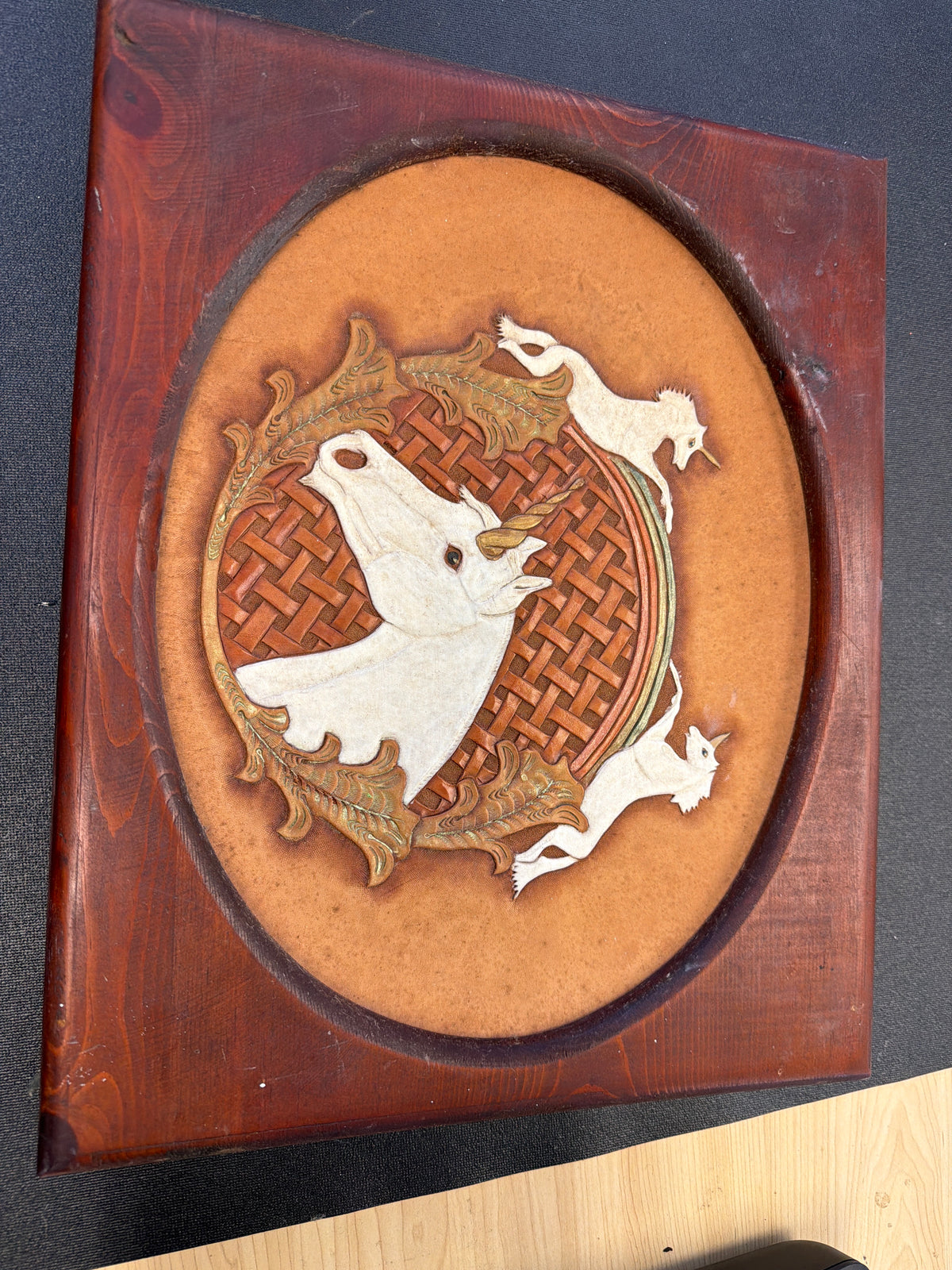 Leather Unicorn Art