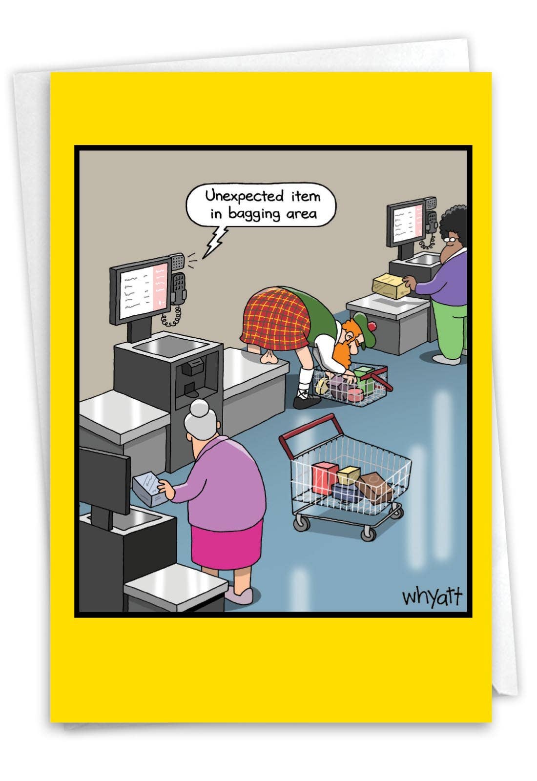 Birthday Greeting Card -Bagging Area