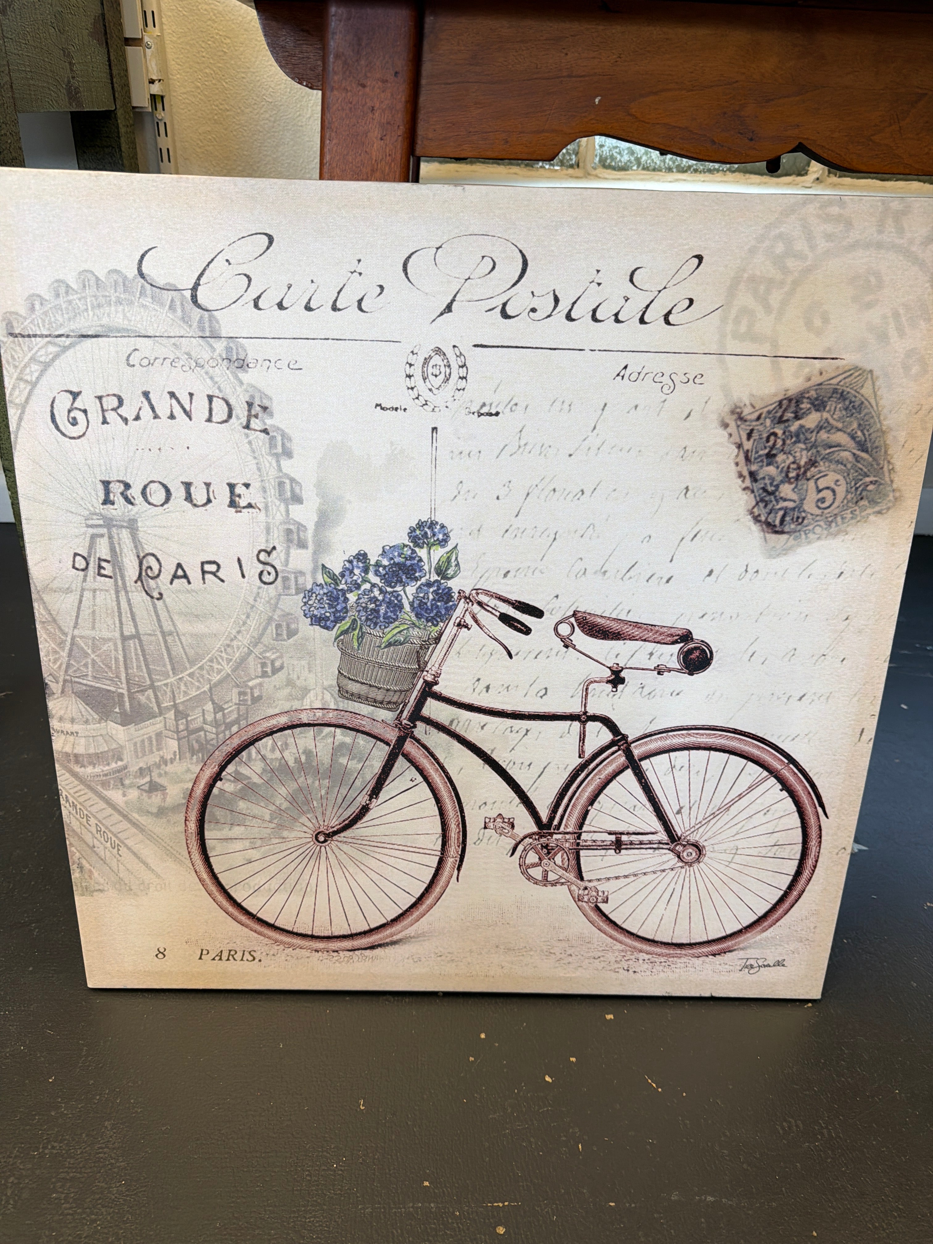 Carte Postale Paris Bicycle