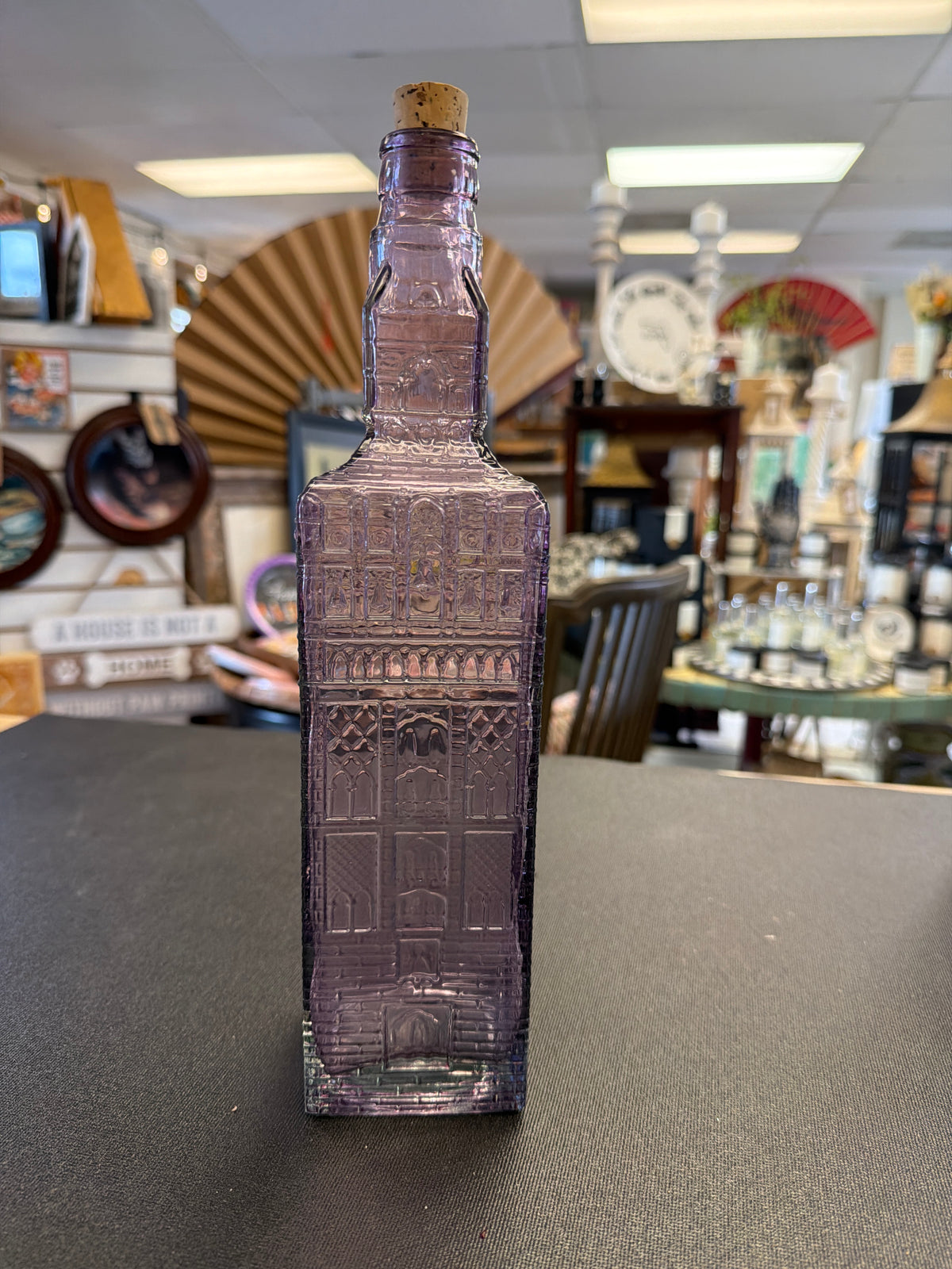 Purple Giralda-style bottle