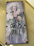 Anthropology Pink Tulip Canvas