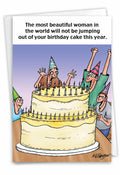 Funny Birthday Greeting Card - Most Beautiful Woman
