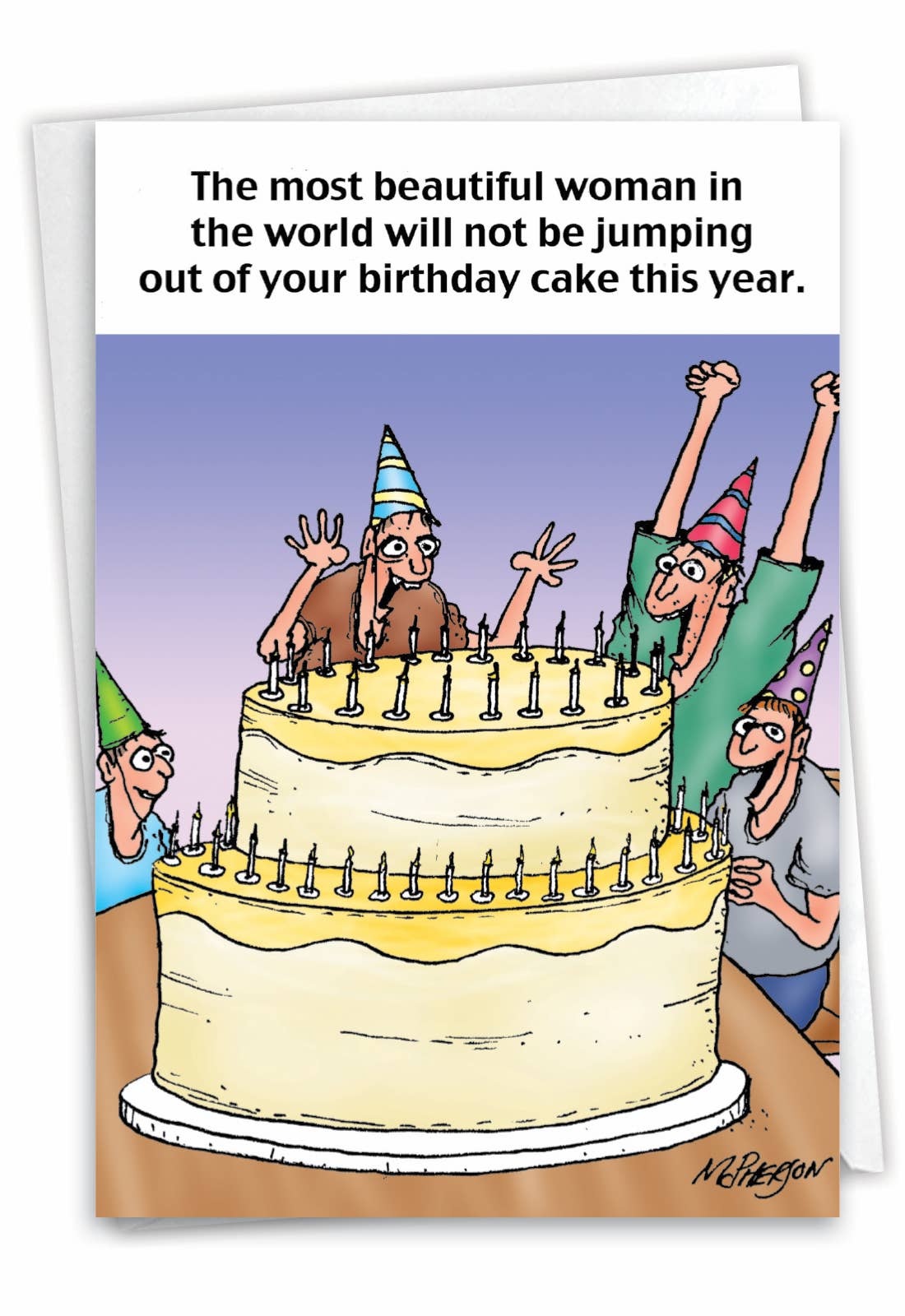 Funny Birthday Greeting Card - Most Beautiful Woman