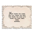 Funny Vintage Greeting Card with Repeated Thank You
