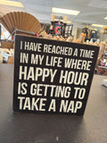 Happy Hour Nap sign