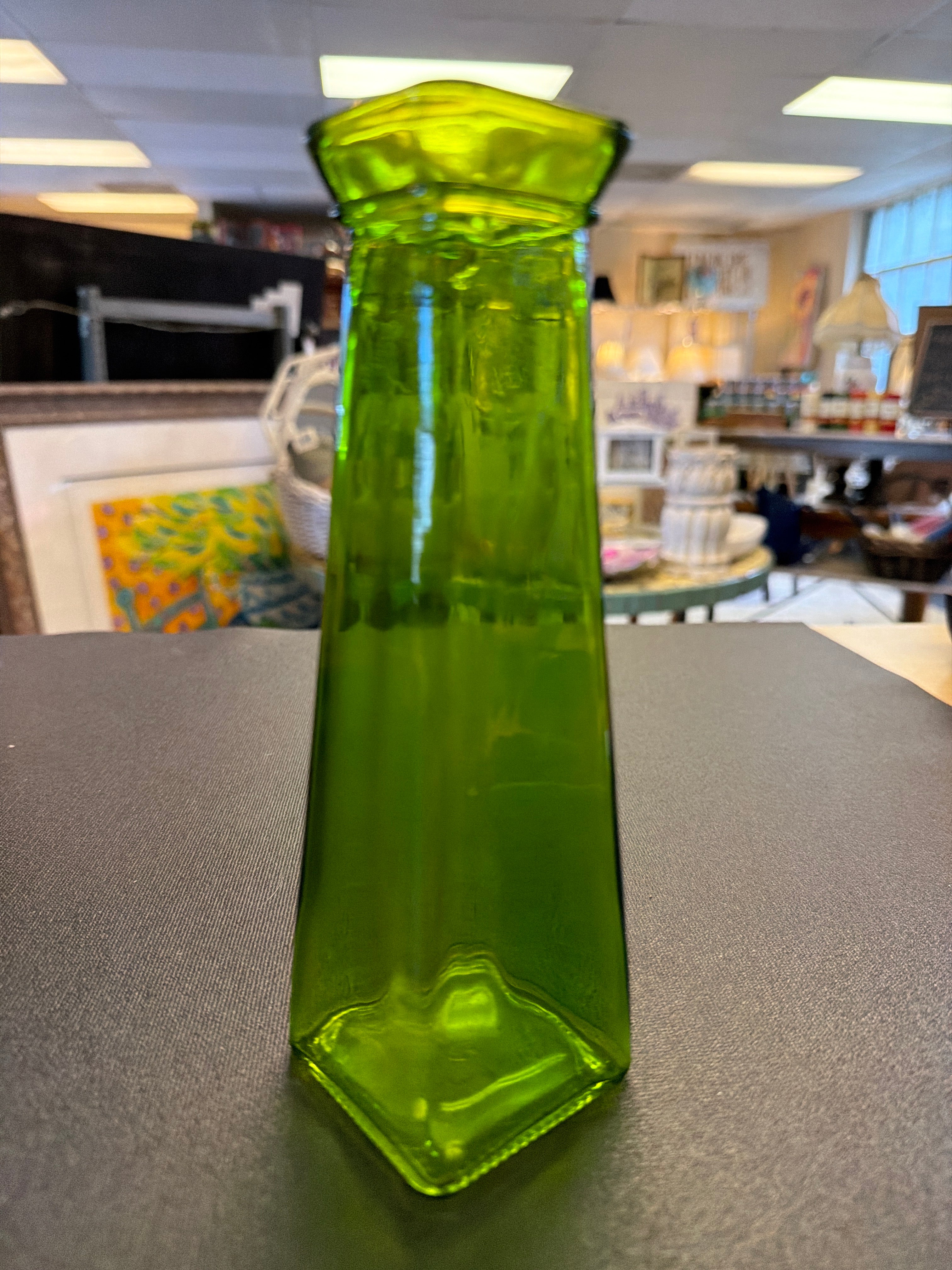 Green bud vase