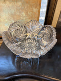 American Brilliant Period cut crystal bowl
