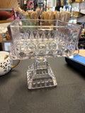 Vintage Jeannette Glass Company wedding compote dish
