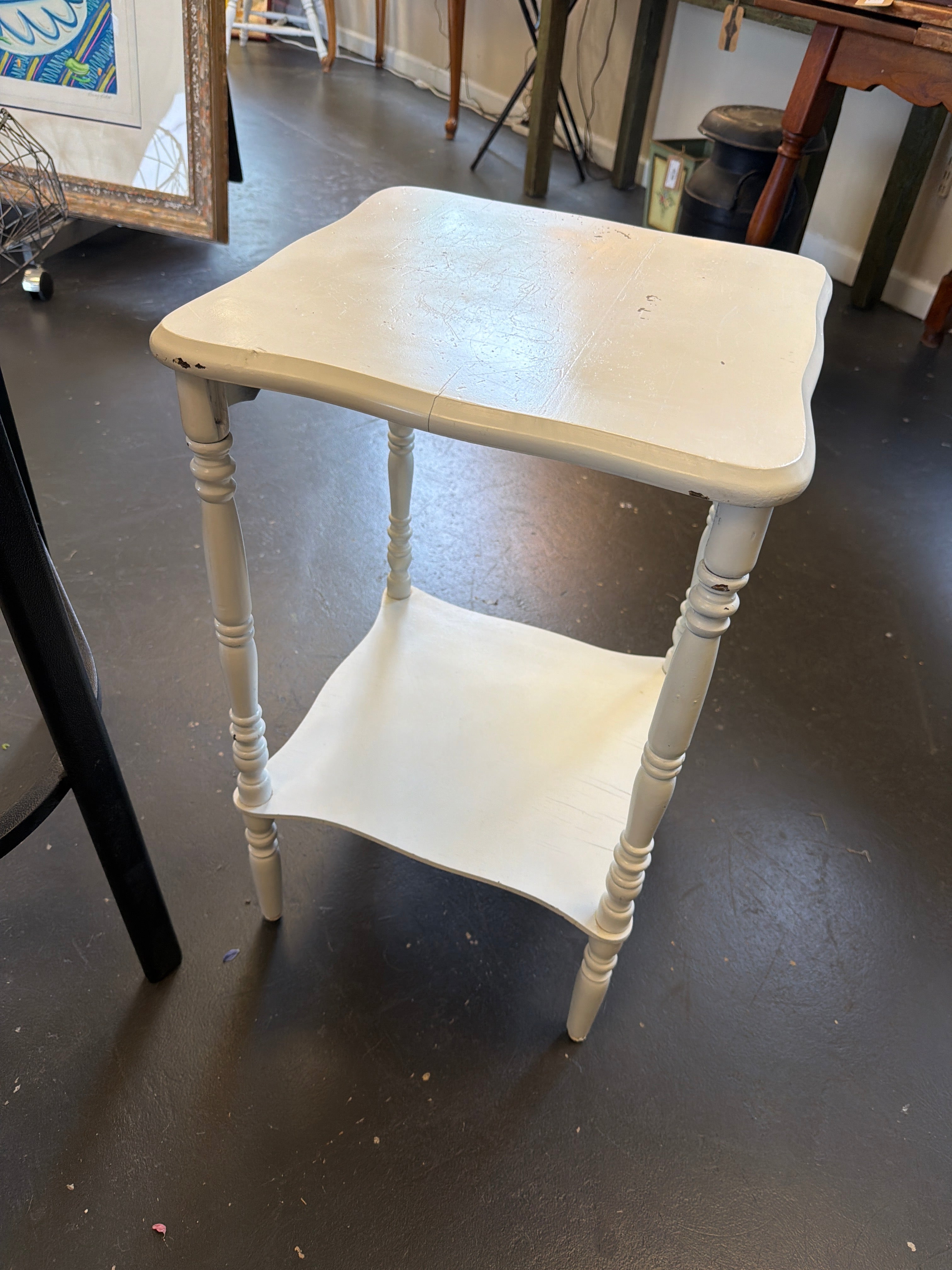 White side table