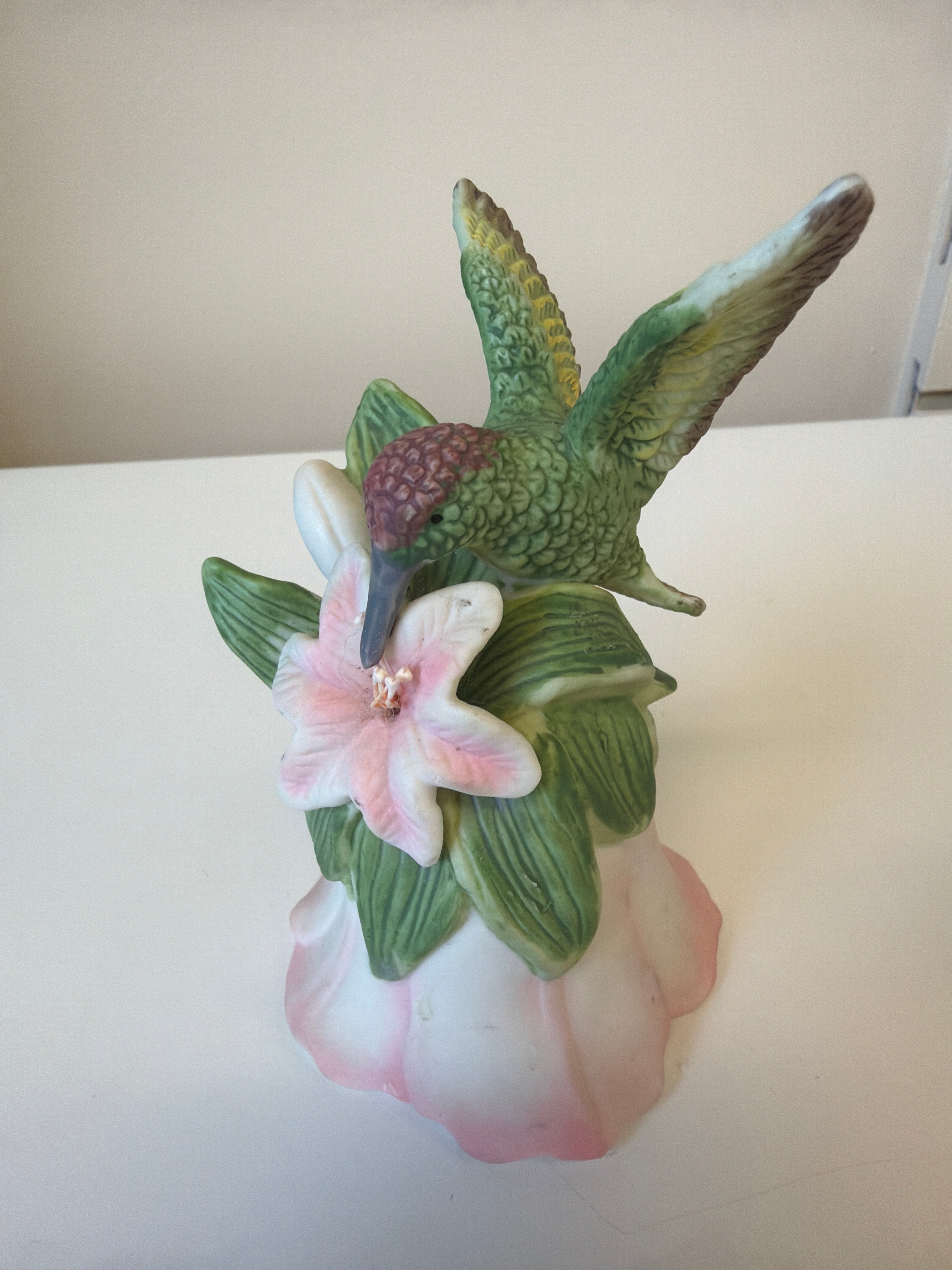 Porcelain hummingbird bell