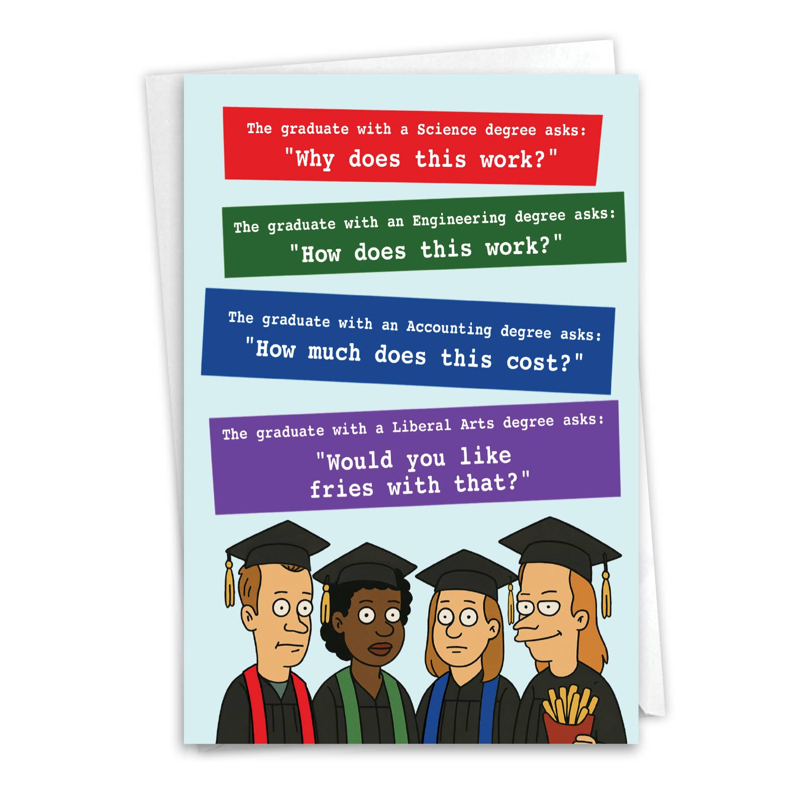 1 Card Graduation Card - Graduate Degrees