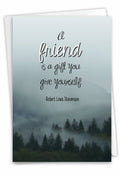 (1 Card) Friendly Words Gift - Friendship Greeting Card