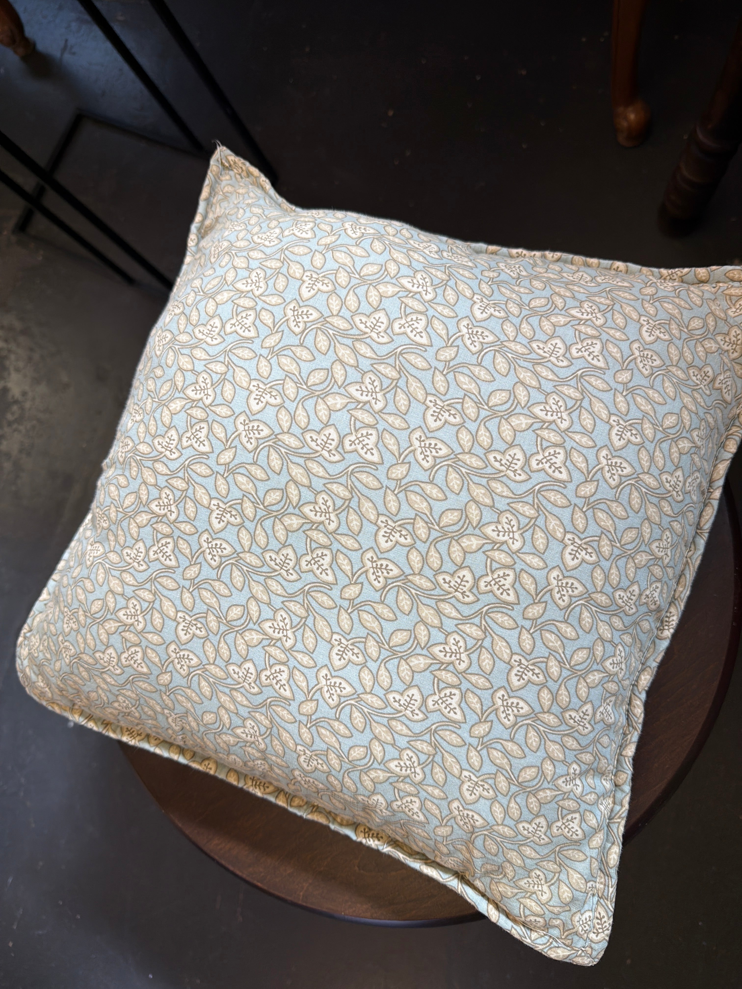 Quilted floral pillow